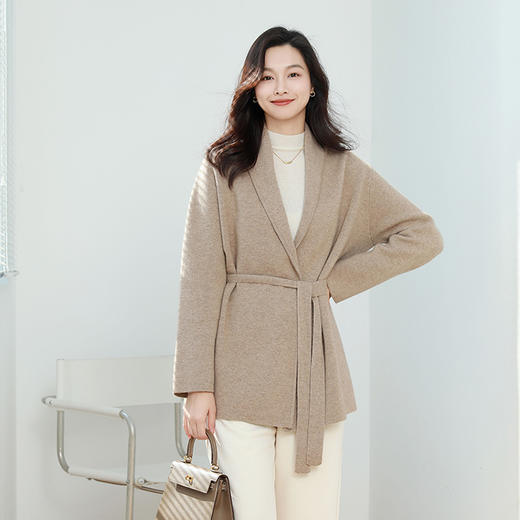 火桐hooton浴袍短款山羊绒大衣01A1805 商品图6