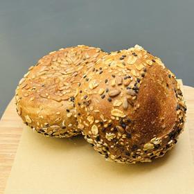 459 葵花籽黑麦小面包 Small Sunflower Seed Rye Roll 无油无糖无蛋无奶