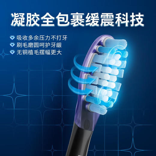 新品上市【家居】飞利浦 PHILIPS 智能钻石刷7系电动牙刷 HX3792BP【龙年限量礼盒】 商品图9