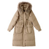 加厚宽松休闲过膝貉子毛可拆卸长款羽绒服HR-WL86269 商品缩略图4