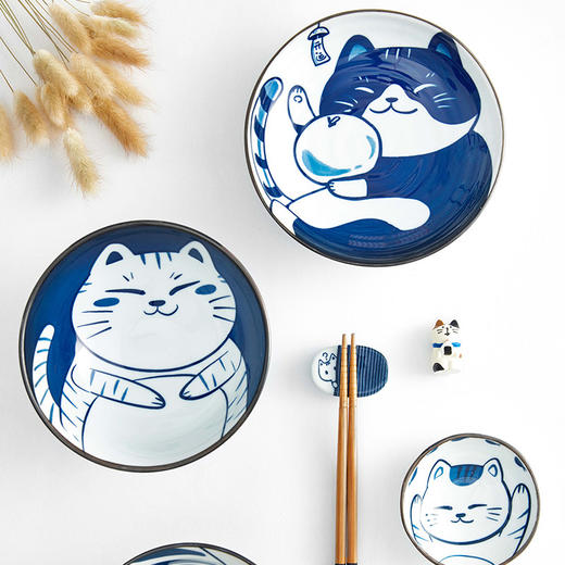 御宅招财猫陶瓷餐具六件套 商品图4