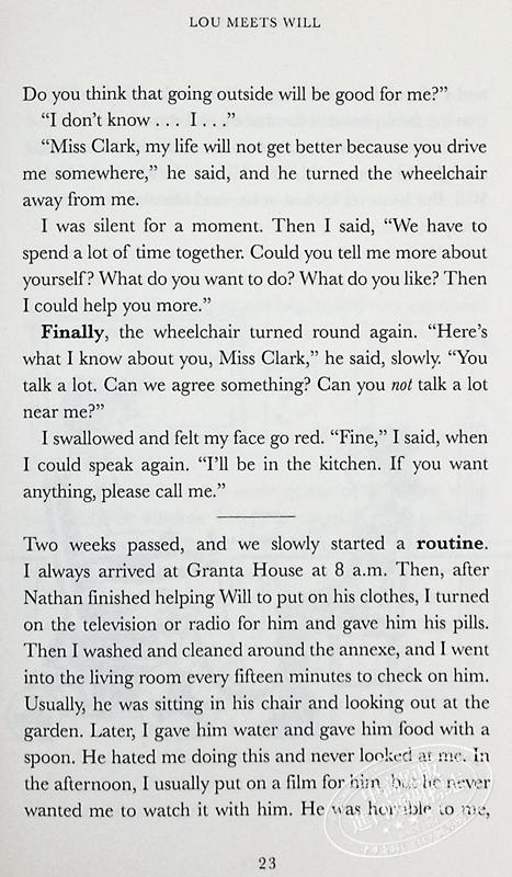 【中商原版】Penguin Readers Level 4: Me Before You (ELT Graded Reader)企鹅分级文学经典4级：遇见你之前 英文原版进口图书 儿童分级阅读 商品图7