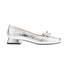 sheme蝶雨彩虹系列进口皮料搭配蝴蝶结水晶饰扣优雅时尚女士单鞋可定制