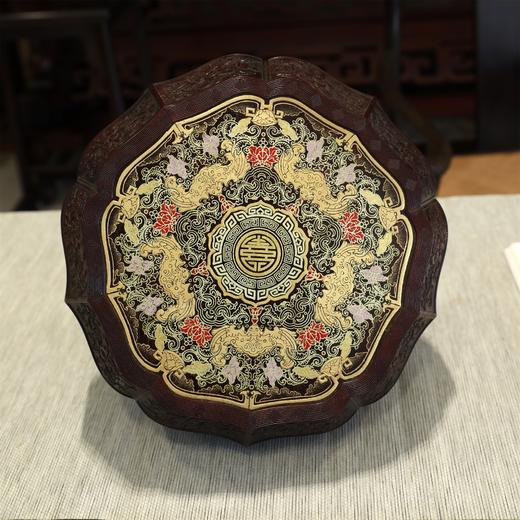 小叶紫檀八宝盒/果盘盒 商品图4