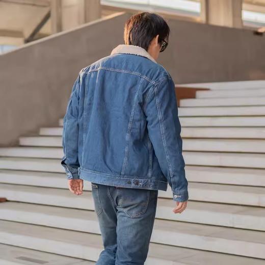 Lee商场同款牛仔羊羔毛外套冬季加厚保暖LMT0036903HH00FA02165 商品图2