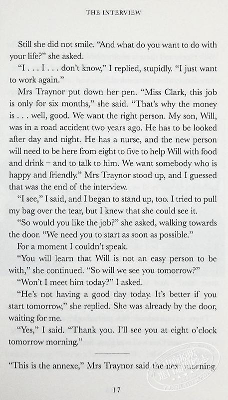 【中商原版】Penguin Readers Level 4: Me Before You (ELT Graded Reader)企鹅分级文学经典4级：遇见你之前 英文原版进口图书 儿童分级阅读 商品图5