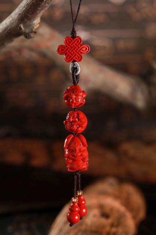 朱砂三合手机链 商品图4