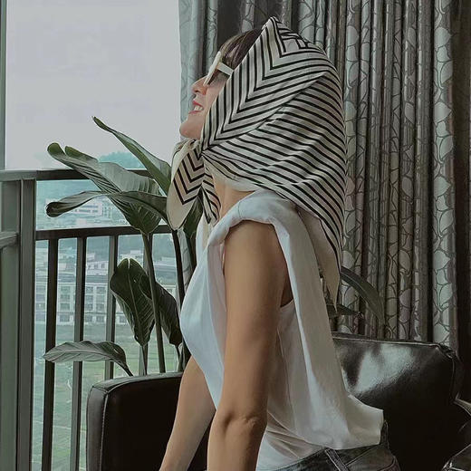 火桐hooton 23姆米重磅条纹丝巾SJ58 商品图1