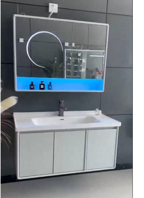 YX浴室柜 橡木 672-100 三包装 配50陶瓷盆 商品图0