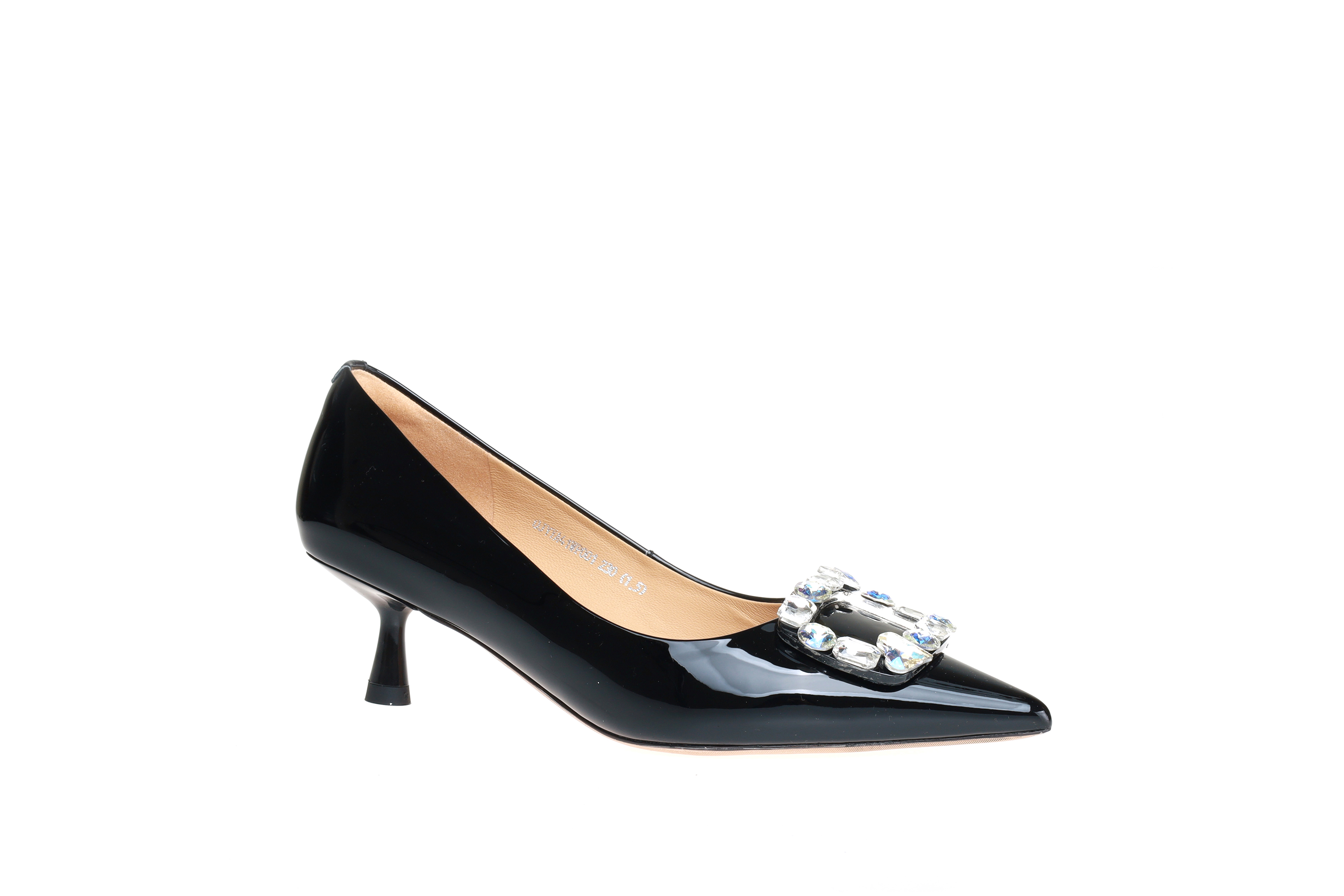 豪麟名鞋奥莱迪嘉女鞋皮鞋牛移膜革DJYYA41WP001黑色  原价1660元