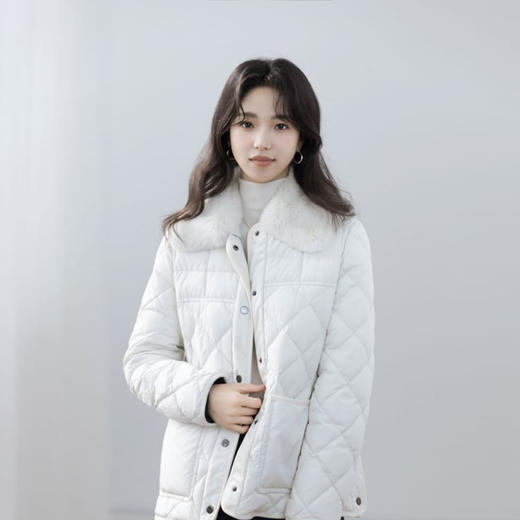 火桐hooton 高定系列 真毛领短款腰带羽绒服WT9679 商品图5