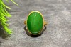 【御珠宫坊】金镶碧玉戒指 商品缩略图0