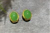 【御珠宫坊】金镶碧玉耳钉 商品缩略图5