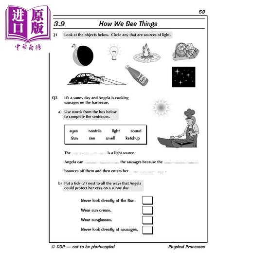 预售 【中商原版】英国CGP KS2 Science Question Book 商品图2