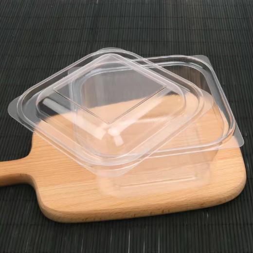 QS-004 方形全透明吸塑盒 50个  泡芙盒巴斯克曲奇蛋糕点心包装盒（贴纸需单独购买） 商品图1