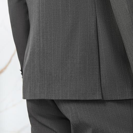 【条纹提花】柒牌西服套装男2024春季新款商务绅士戗驳领结婚礼服	126C70710 商品图2