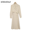 oldcolour纯色简约连衣裙春季新款设计感西装领长裙女DO13103721 商品缩略图0