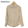 oldcolour纯色修身衬衫春季新款设计感休闲简约上衣女HO14013401 商品缩略图2