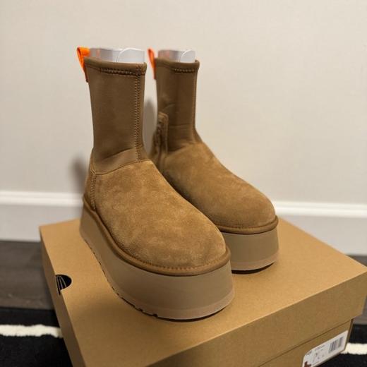 热巴同款！好折！UGG Dipper 女款厚底铅笔靴迪普靴 商品图0