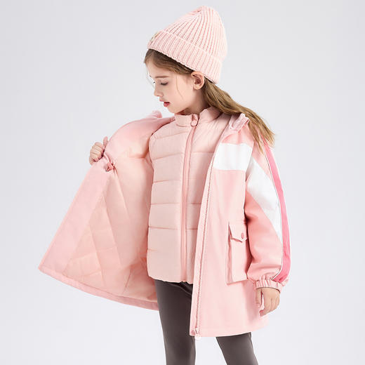 笛莎Deesha 童装女童外套2023新款三防冲锋衣外套 商品图1