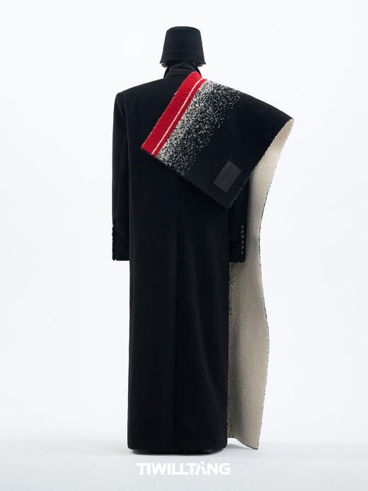 TIWILLTANG启世录“翎御拂锦”羊羔毛撞色渐变围巾 商品图2