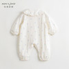 [可开裆]马克珍妮女宝宝娃娃领碎花连体衣婴儿纯棉哈衣春款240092 商品缩略图1
