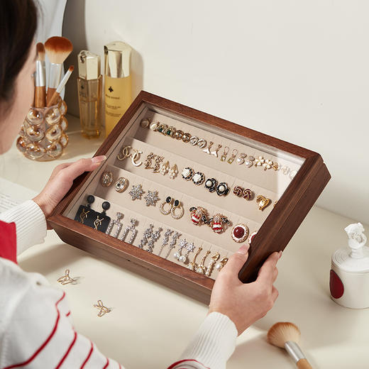 初心| 单层可视项链耳饰首饰盒收纳盒 商品图1