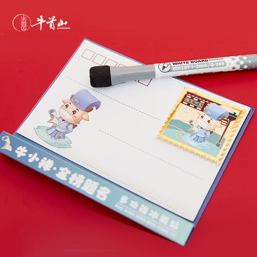 牛首山文创牛小禅冰箱贴国潮创意圣诞礼物装饰冰箱小贴饰新年礼品 商品图1