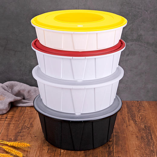 喇叭花一次性打包餐盒2500ml小龙虾外卖碗酸菜鱼圆形火锅打包盒 商品图4