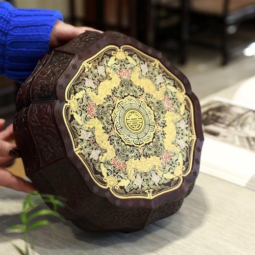 小叶紫檀八宝盒/果盘盒 商品图3