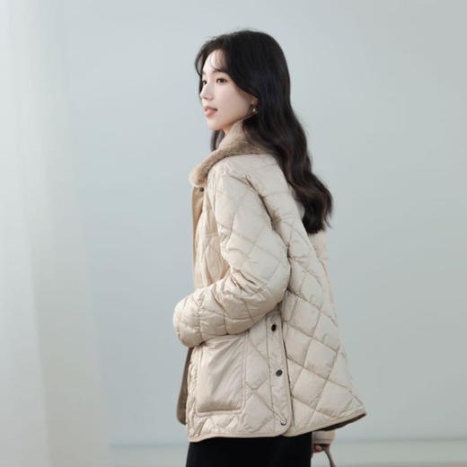 火桐hooton 高定系列 真毛领短款腰带羽绒服WT9679 商品图4