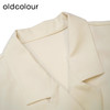 oldcolour纯色简约连衣裙春季新款设计感西装领长裙女DO13103721 商品缩略图4