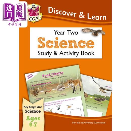 【中商原版】英国CGP KS1 Discover & Learn: Science - Study & Activity Book, Year 2 商品图0