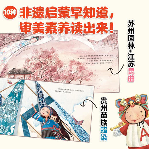 中国非物质文化遗产图画书大系绘本 奶奶家过大年 明天出版社 套装全10册 商品图5