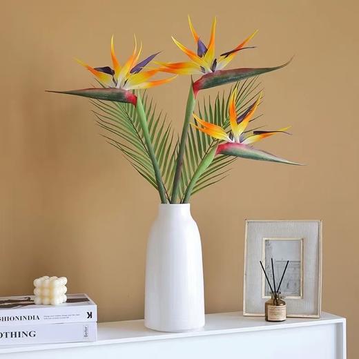 【年宵花】高品质仿真花软胶天堂鸟/橙色/黄色 商品图2