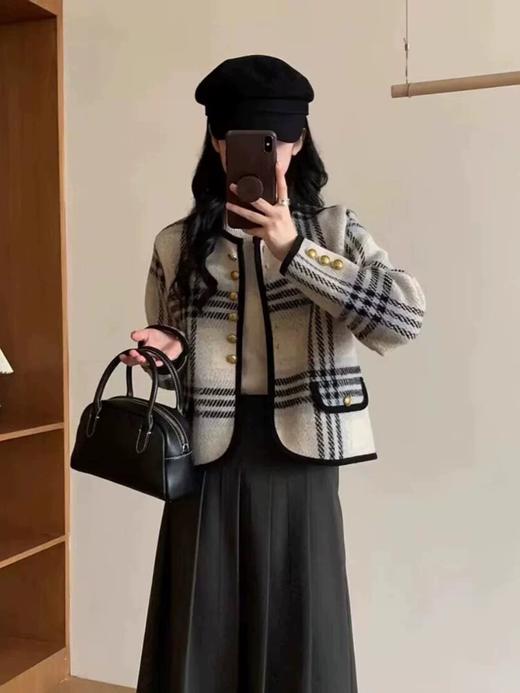女格子小香风外套9620 商品图4
