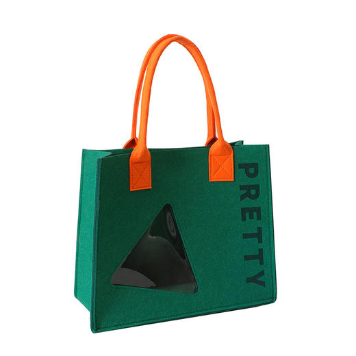 「颜值派！19.9元包邮」网红毛毡包人民邮政毛毡手提包 大容量手提袋托特包伴手礼品袋箱包 商品图4