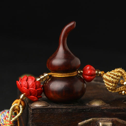 紫檀木葫芦挂件 商品图3