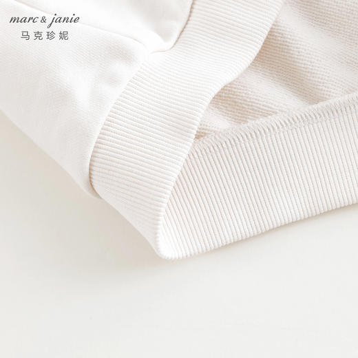 马克珍妮男女童超舒棉polo领休闲卫衣儿童宽松上衣春装新款240265 商品图4