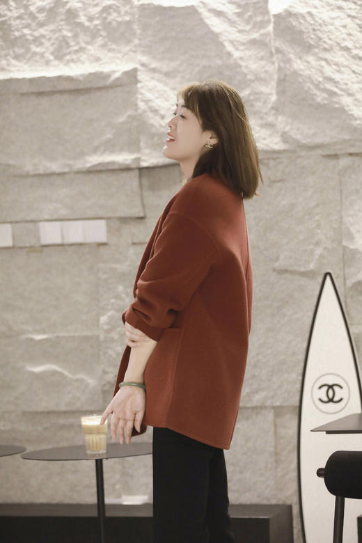 火桐hooton高定系列 宽松慵懒30羊绒短款大衣3370 商品图2