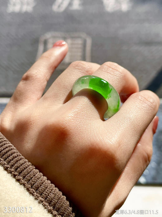 3300812，飘翠扳指。具体价格微信咨询 商品图5