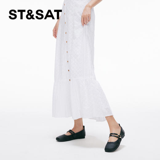 星期六优雅珍珠扣饰玛丽珍SS4111127A 商品图6