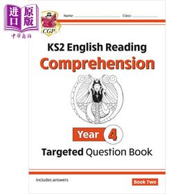 【中商原版】英国原版CGP教辅 新 KS2 英语有针对性的问题书 第4年阅读理解 第2册附答案New KS2 English Targeted Question B