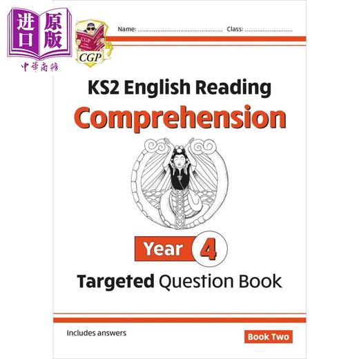 【中商原版】英国原版CGP教辅 新 KS2 英语有针对性的问题书 第4年阅读理解 第2册附答案New KS2 English Targeted Question B 商品图0