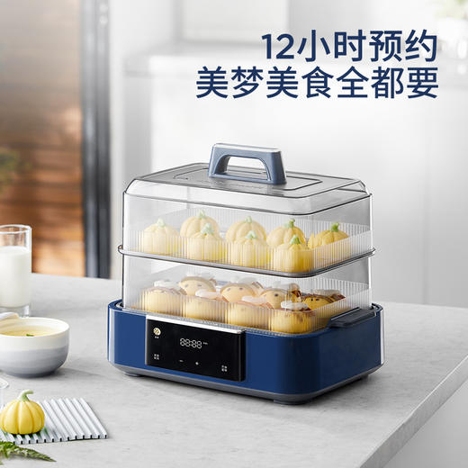 摩飞速蒸锅电蒸锅MR1158 多功能锅家用12L大容量预约定时保温电炖锅隔水炖煮 商品图3