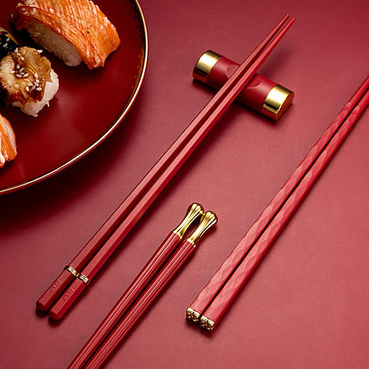 「10双装！让吃饭更放心」抗jun合金筷子丨不变形不掉色 防滑筷尖 夹取轻松省力z 商品图1