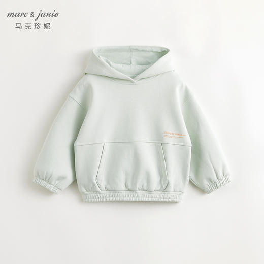【空气层】马克珍妮男女童宽松休闲连帽卫衣大口袋上衣春款240263 商品图1
