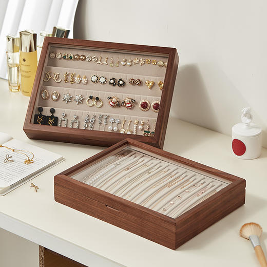初心| 单层可视项链耳饰首饰盒收纳盒 商品图3