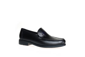 豪麟名鞋都彭男鞋袋鼠皮革商务鞋E33127921黑色