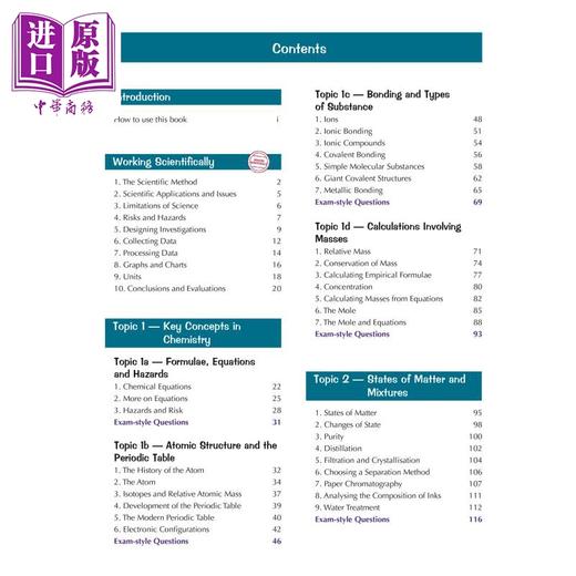 预售 【中商原版】英国CGP GCSE Chemistry for Edexcel: Student Book (with Online Edition) 商品图1